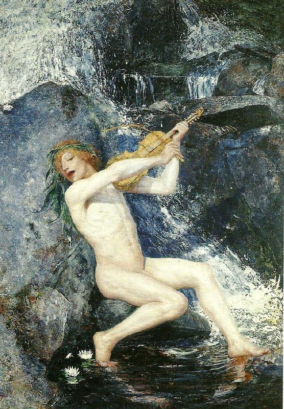 Ernst Josephson nacken oil painting image